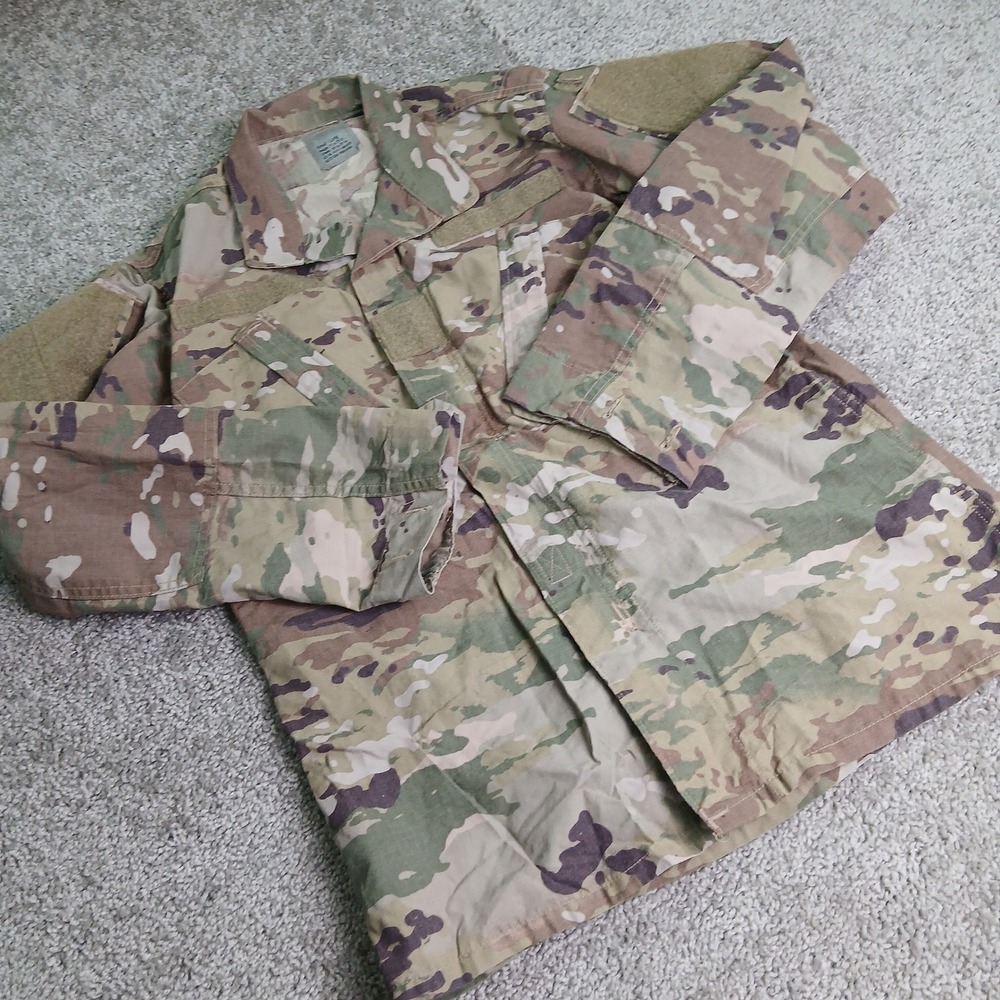 US Army Combat Uniform OCP Multicam FR Ripstop Coat Small Long Unisex Uniform